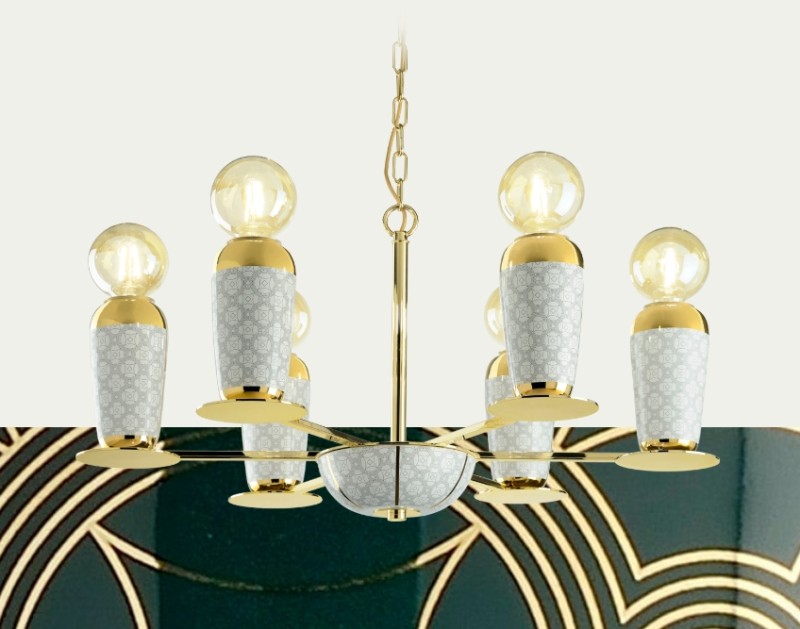 Le Porcellane - Lampadario Decorum