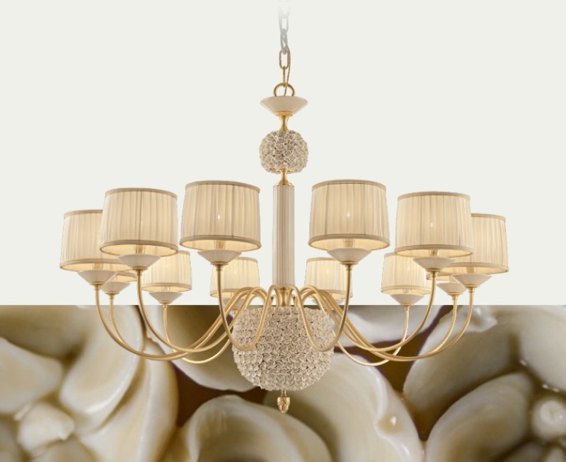 Le Porcellane - Lampadario Ortensia