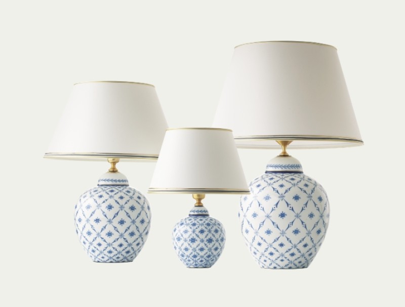 Le Porcellane - Lampada Rombi Fiori
